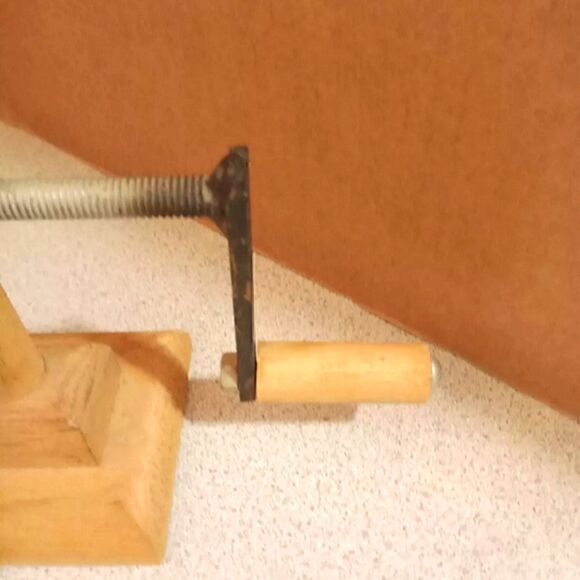 Wooden Hand Crank Apple Corer - Picture 4 of 4